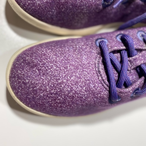 All Birds Woman’s Purple Wool Lace Up Washable Sneakers Size 8 - Picture 9 of 16